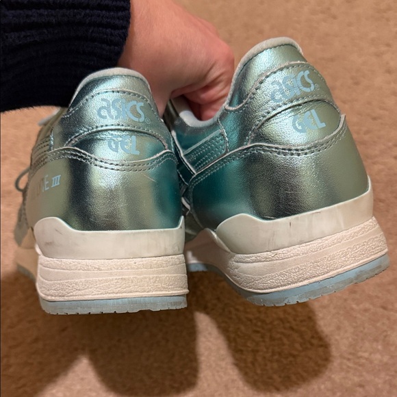 Asics Metallic Blue Women's Sneakers - Picture 4 of 6